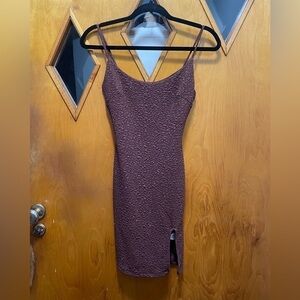 Windsor Brown/Bronze Bodycon Mini Dress